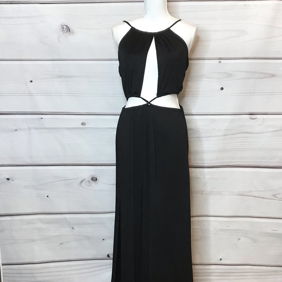 Wonderlust LA Black Cut Out Maxi Dress - Picture 2 of 7